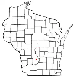 Location of the Town of Excelsior, Wisconsin