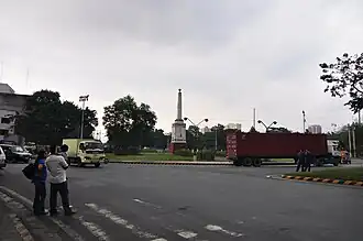 The Anda Circle with the monument as its centerpiece