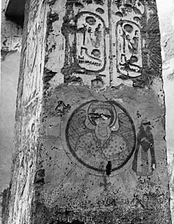 Painting of angel and unspecified person (donor?)