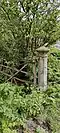 Gatepost on the access road from A47