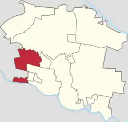 Location of Wanxin Subdistrict in Dongli District