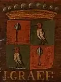 Ancient coat of arms Jacob Dircksz de Graeff quartered