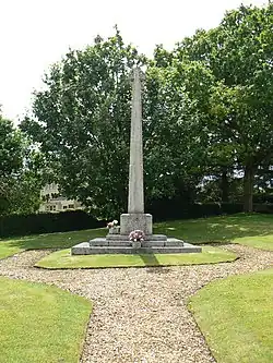 Colour photograph of the East Knoyle War Memorial
