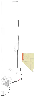 Location of Wadsworth, Nevada