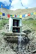 Water Driven Prayer Wheel at Dhankar