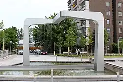 Waterwork in the Main Square of Rákosmente