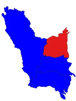 Location in Bago district