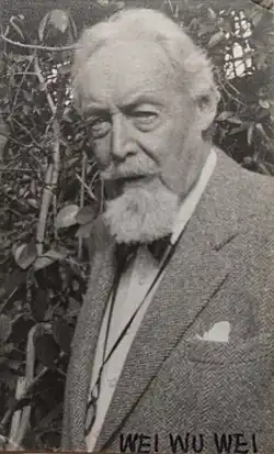 Wei Wu Wei in his garden in Monaco in 1976