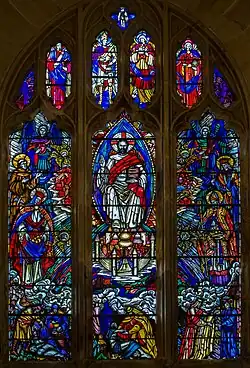 West window, depicting Christ in majesty