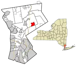 Location of Bedford in New York