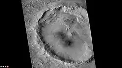 Chincoteague crater, as seen by CTX camera (on MRO).