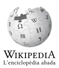 Wikipedia logo displaying the name "Wikipedia" and its slogan: "The Free Encyclopedia" below it, in Franco-Provençal