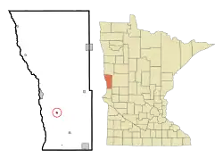 Location of Doran, Minnesota