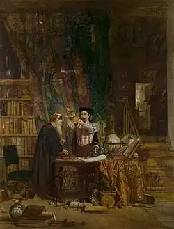 The Alchemist, by William Fettes Douglas, 1853, oil on canvas, Victoria and Albert Museum, London[95]