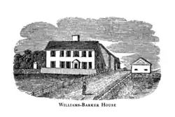 Barker Tavern in nineteenth century