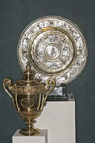 Image 74The Ladies' (top) and Gentlemen's singles trophies (from Wimbledon Championships)