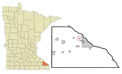 Location of Minnesota City, Minnesota