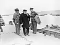 Winston Churchill at Arromanches 21–23 July 1944