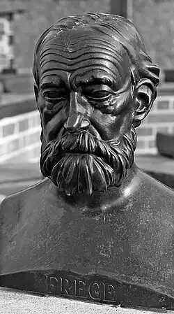 Photo of a bronze bust of a bearded man