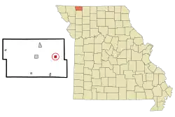 Location of Allendale, Missouri