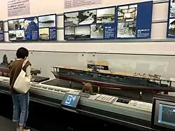 Model of a WWII Japanese aircraft carrier
