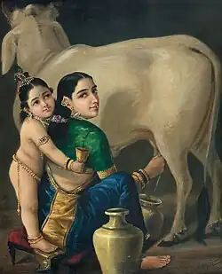 Krishna with Yashoda