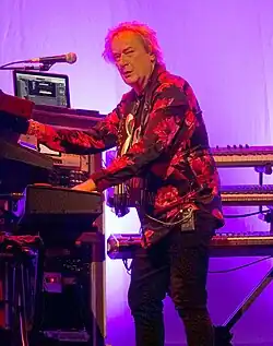 Downes performing with Yes in 2024