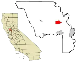 Location in Yolo County and the state of California