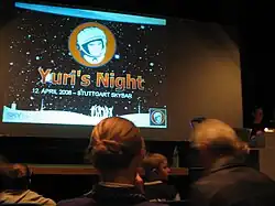 Yuri's Night 2008 celebration at the Stuttgart planetarium