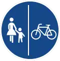 Sign 241-31 Separated pedestrian and bicycle path