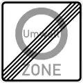Sign 270.2 End of low-emission zone