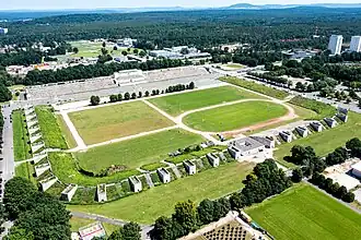 Zeppelinfeld aerial view, July 2021