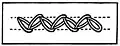 Zig-zag chain stitch