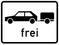 Cars with trailer permitted