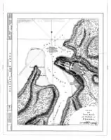 Map of Fort San Lorenzo and the mouth of the Chagres River