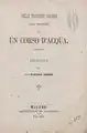 Delle traverse oblique alla direzione di un corso d'acqua, 1866