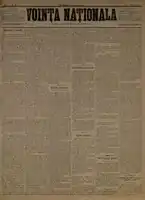 Voința naționala, November 1, 1884