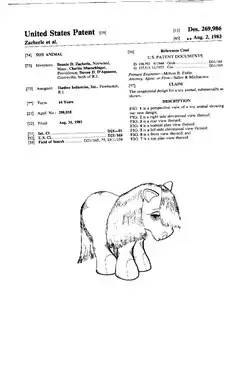 Patent for the original My Pretty Pony toy
